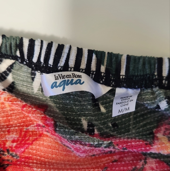 Strapless lined and flowered pattern dress - Picture 4 of 4